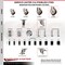 Service Caster 5 Inch 316SS Maroon Polyurethane 1/2 Inch Threaded Stem Caster Lock Brake, 2PK SS316TSTTL20S514-PPUB-MRN-121315-2S2 - alternate 2